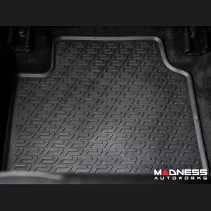 Alfa Romeo Giulia Floor Mat Set - All Weather Rubber Front/ Rear 4 Piece Set - Deluxe - RWD Model